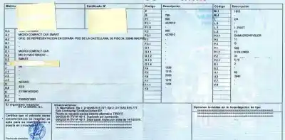 Veículo de Sucata smart coupe 0.6 turbo cat do ano 2000 alimentado g-11