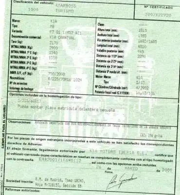 Veículo de Sucata kia carnival 2.9 crdi vgt active do ano 2009 alimentado j3