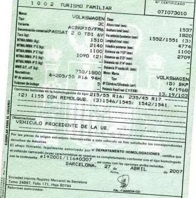Здавання транспортного засобу volkswagen passat b6 variant (3c5) 2.0 tdi року 2007 потужний bkp