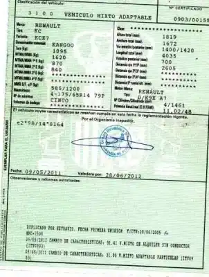 Здавання транспортного засобу renault kangoo (f/kc0) 1.5 dci diesel 65 cv / 48 kw року 2005 потужний k9k a7