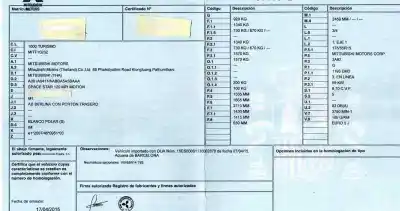 Veículo de Sucata mitsubishi space star (a00) 1.2 do ano 2015 alimentado 3a92