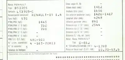 Scrapping Vehicle renault 19 ii chamade (l53_) 1.4 of the year 1992 powered e6ja700