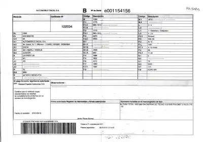 Veículo de Sucata dacia duster 1.5 dci diesel fap cat do ano 2016 alimentado k9ke626
