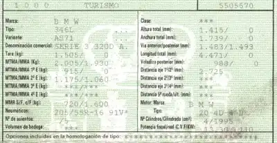 Véhicule à la ferraille bmw serie 3 berlina (e46) 320d de l'année 2002 alimenté 204d4d