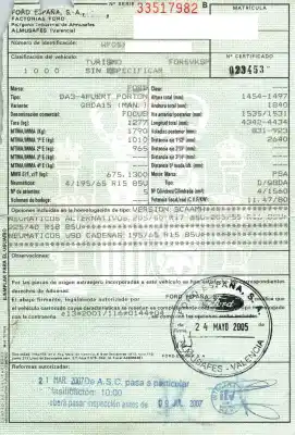 Scrapping Vehicle ford focus berlina (cap) 1.6 tdci cat of the year 2005 powered q8da