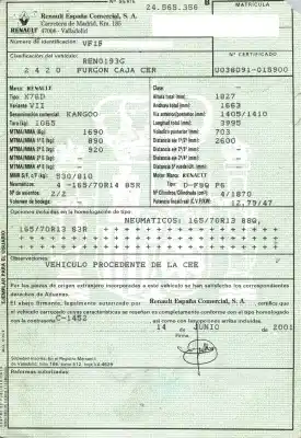 Утилизация автомобиля renault kangoo (f/kc0) 1.9 diesel 64 cv / 47 kw года 2001 питание f8qp632 Утилизация автомобиля renault kangoo (f/kc0) 1.9 diesel 64 cv / 47 kw года 2001 питание f8qp632