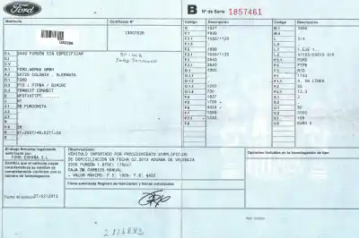 Здавання транспортного засобу ford tourneo connect (tc7) 1.8 tdci cat року 2013 потужний bhpa