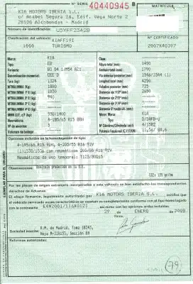 Veículo de Sucata kia cee´d 1.6 crdi cat do ano 2008 alimentado d4fb-u