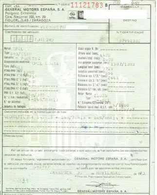 Scrapping Vehicle opel corsa b 1.5 diesel of the year 1993 powered 4ec1