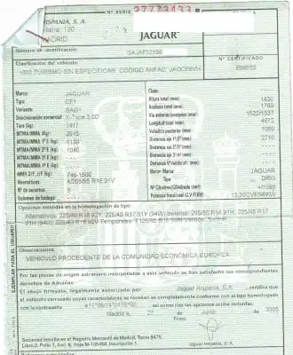 Здавання транспортного засобу jaguar x-type i (x400) 2.0 d року 2005 потужний 6g