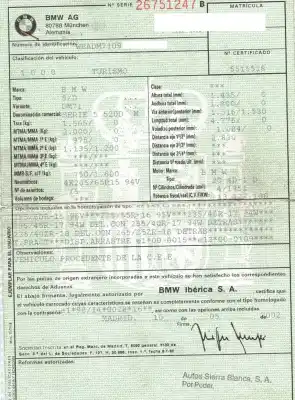 Veículo de Sucata bmw serie 5 berlina (e39) 2.0 16v diesel cat do ano 2002 alimentado 204d1