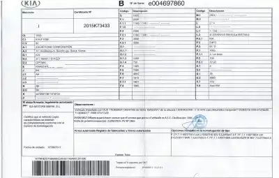 Scrapping Vehicle kia optima (jf) 1.7 crdi of the year 2017 powered d4fd