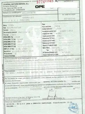 Veicolo di demolizione opel meriva a monospace (x03) 1.7 cdti (e75) dell'anno 2007 alimentato z17dth