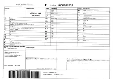 Vehicul casat toyota auris (_e18_) 1.2 (nre185_) al anului 2016 alimentat 8nr