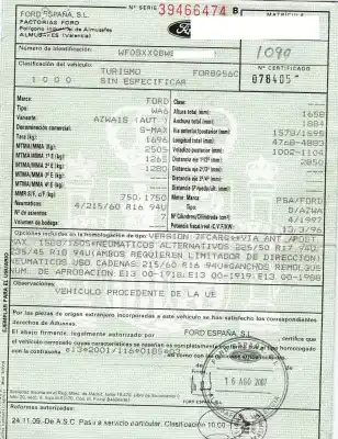 Утилизация автомобиля ford s-max (ca1) 2.0 tdci cat года 2007 питание azwa