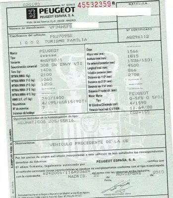 Здавання транспортного засобу peugeot 308 sw i (4e_, 4h_) 1.6 16v року 2010 потужний q-5fs