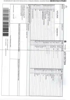 Veículo de Sucata citroen c4 cactus 1.6 bluehdi 100 do ano 2016 alimentado bh02