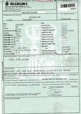 Sloopvoertuig suzuki alto amf 310 1.0 12v cat van het jaar 2010 aangedreven k10b