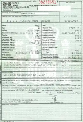 Veicolo di demolizione audi q7 (4l) 3.0 tdi dell'anno 2007 alimentato bug