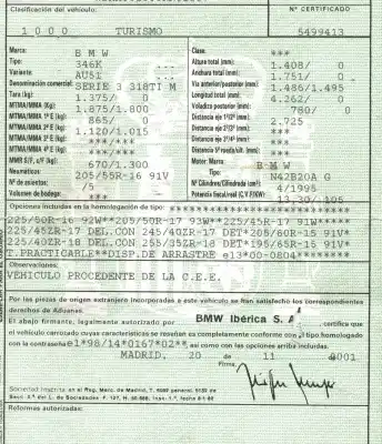 Scrapping Vehicle bmw serie 3 compact (e46) 2.0 16v of the year 2001 powered n42b20a