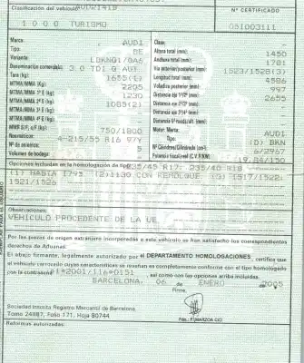 Vehicul casat audi a4 berlina (8ec) 3.0 v6 24v tdi al anului 2005 alimentat bkn