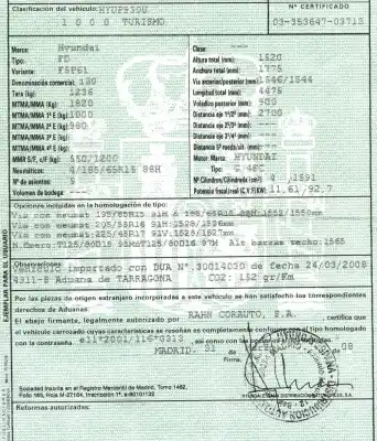 Утилизация автомобиля hyundai i30cw 1.6 crdi cat года 2008 питание g4fc