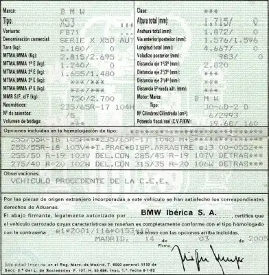 Veículo de Sucata bmw x5 (e53) 3.0d do ano 2005 alimentado 306d2
