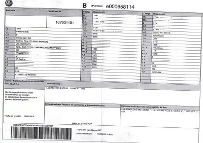 Scrapping Vehicle volkswagen cc b7 (358) 2.0 tdi of the year 2016 powered cuv