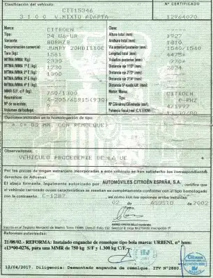 Утилизация автомобиля citroen jumpy 2.0 hdi sx familiar (5/6 asientos) года 2002 питание rhz