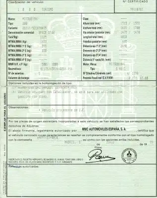 Scrapping Vehicle mitsubishi space star (dg0) 1.3 cat of the year 1999 powered 4g13