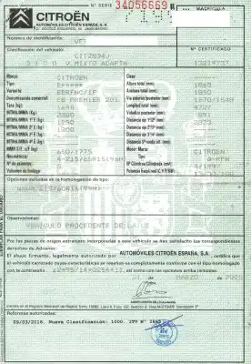 Здавання транспортного засобу citroen                                            c8                                                                                                                                                                                                                                                         2.0 16v sx automático                                                                                                                                                                                                                                      року 2005 потужний rfn