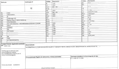 Veículo de Sucata volkswagen golf vii lim. (bq1) 1.5 16v tsi act do ano 2018 alimentado dad