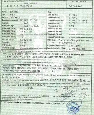 Утилизация автомобиля smart forfour 1.5 cdi cat года 2005 питание 639939