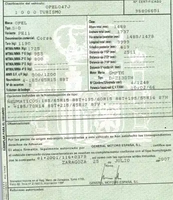 Утилизация автомобиля opel corsa d (s07) 1.3 cdti (l08 l68) года 2007 питание z13dth