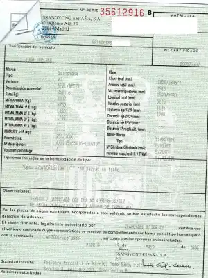 Утилизация автомобиля ssangyong rodius 2.7 turbodiesel cat года 2006 питание 665925