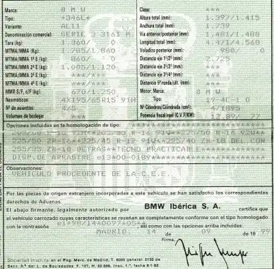 Scrapping Vehicle bmw serie 3 berlina (e46) 1.9 cat of the year 1999 powered 19-4e-1 g