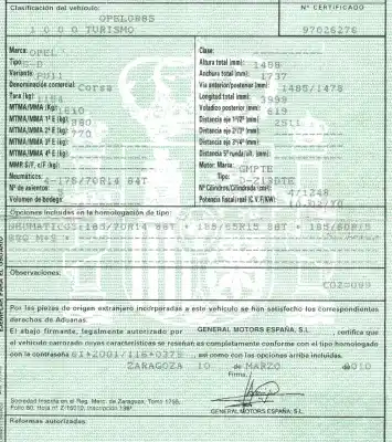 Scrapping Vehicle opel corsa d color edition of the year 2010 powered z13dte