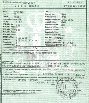 Scrapping Vehicle hyundai i20 i (pb, pbt) 1.4 crdi of the year 2009 powered d4fc