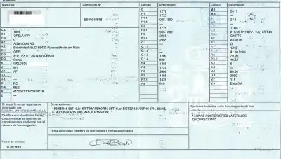 Veículo de Sucata opel corsa d color edition do ano 2011 alimentado a13dtr