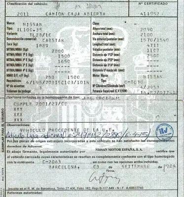 Veículo de Sucata nissan cabstar e (tl_, vl_) 3.0 110.35 (tl0) do ano 2004 alimentado bd30