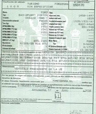 Veículo de Sucata ford focus lim. (cb4) 1.8 tdci turbodiesel cat do ano 2008 alimentado kkda