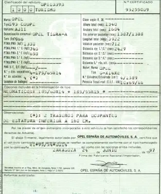 Veículo de Sucata opel tigra 1.4 16v do ano 1997 alimentado x14xe