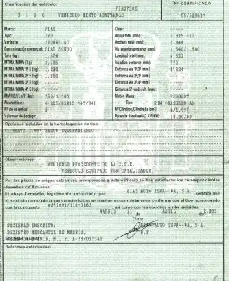 Утилизация автомобиля fiat scudo (222) 2.0 16v jtd sx kombi (5 sitze) года 2005 питание rhw