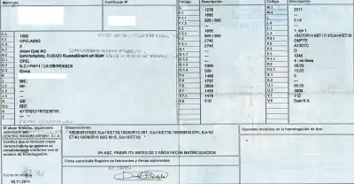 Veicolo di demolizione opel corsa d 1.3 16v cdti dell'anno 2011 alimentato a13dtc