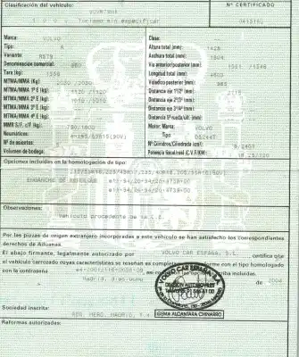 Sloopvoertuig volvo s60 berlina d5 van het jaar 2004 aangedreven d5244t