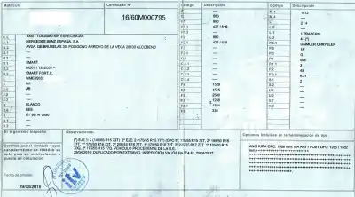 Veicolo di demolizione smart coupe turbo cat dell'anno 2005 alimentato g 15