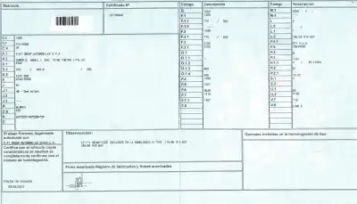 Veículo de Sucata fiat 500 (312_) 1.2 lpg (312axa1a) do ano 2012 alimentado 169a4000