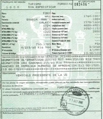 Veículo de Sucata ford galaxy (ca1) 2.0 tdci cat do ano 2006 alimentado qxwb