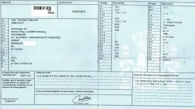 Veículo de Sucata volkswagen passat alltrack b7 (365) 2.0 tdi do ano 2013 alimentado cff