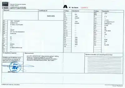 Здавання транспортного засобу smart forfour 1.0 cat року 2014 потужний h4d